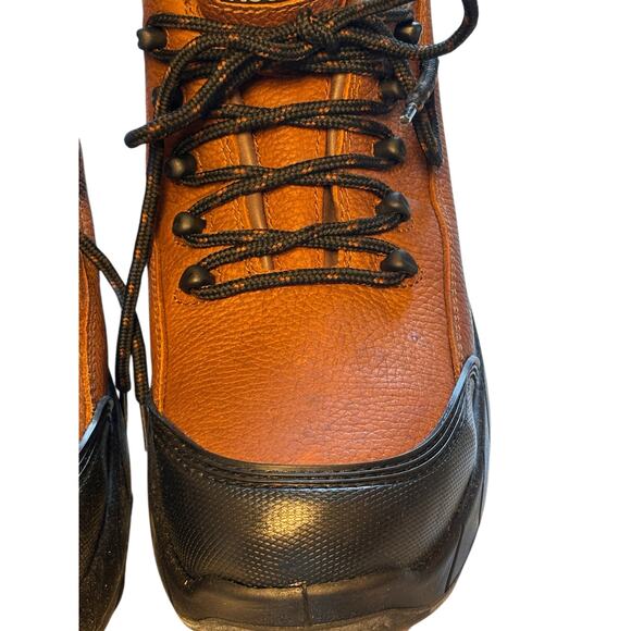Reebok Waterproof Composite Toe Brown Leather Unisex Hiking Boots M/8.5 W/10.5 - Picture 5 of 12